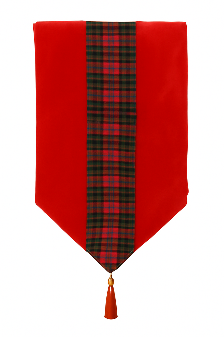 180cm Red Tartan Tabel Runner