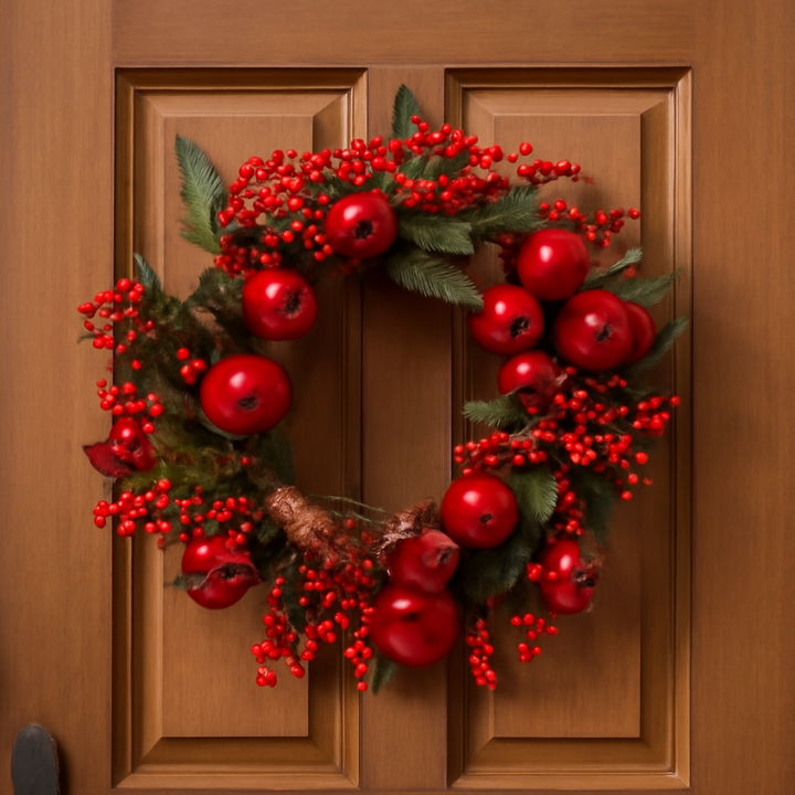 Apple, Berry & Pinecone Wreath 55cm