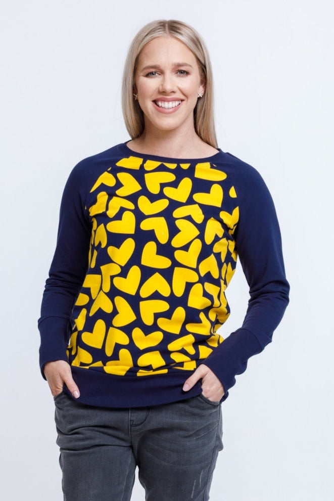 YELLOW CREW SWEATER