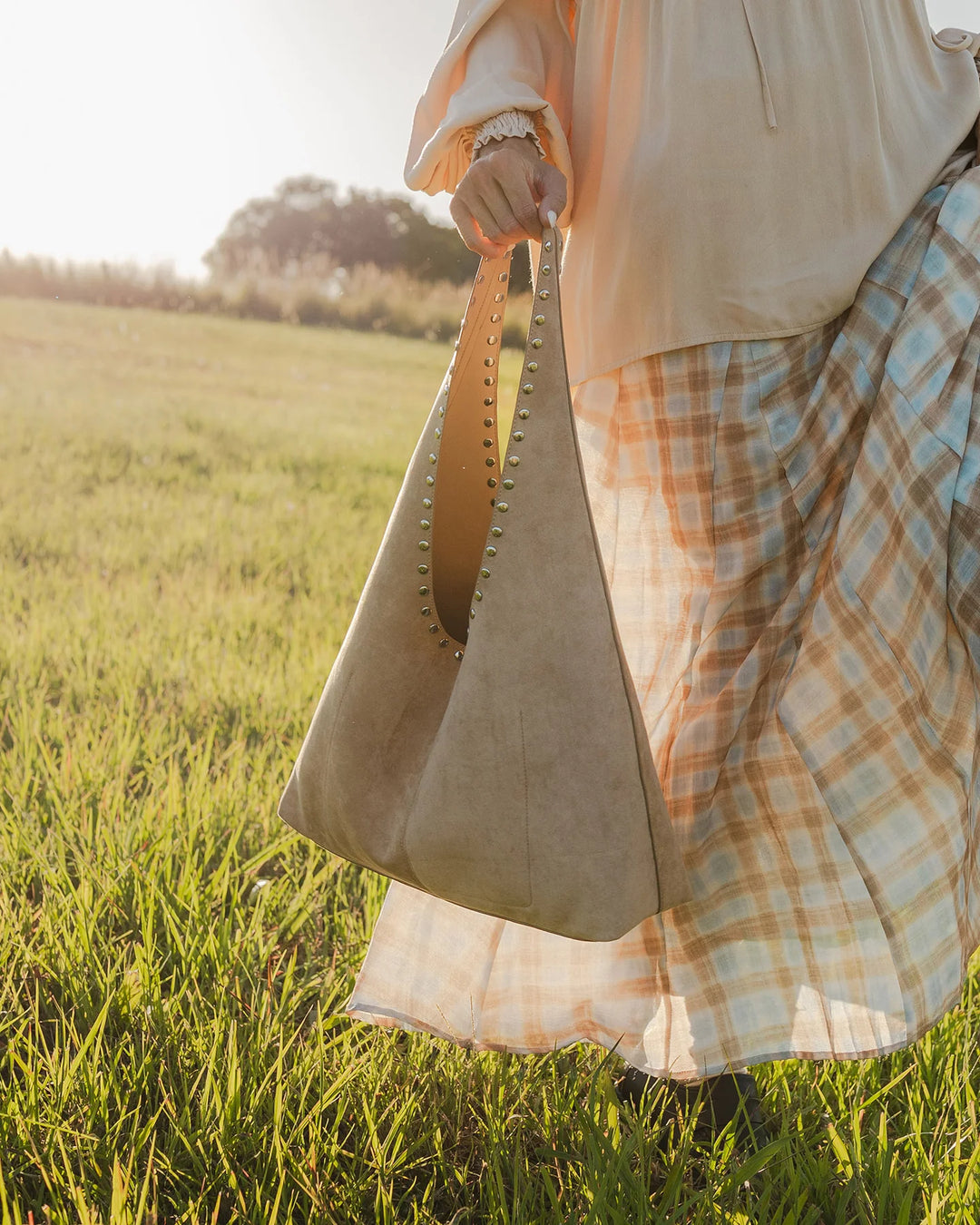 Louenhide Blonde Hailey Suedette Shoulder Bag