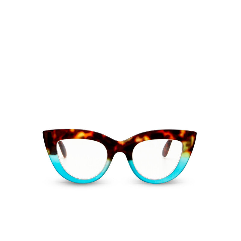 Okkia Havana Blue Claudia Reader Glasses