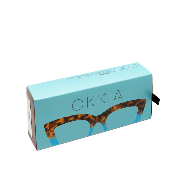 Okkia Havana Blue Claudia Reader Glasses