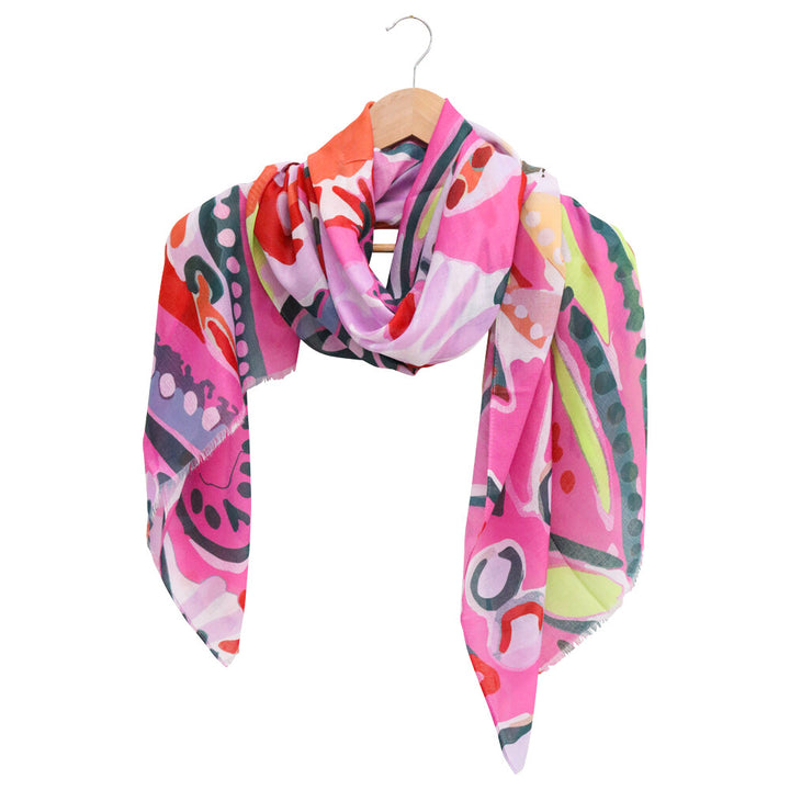 Pink Tropics Summer Scarf
