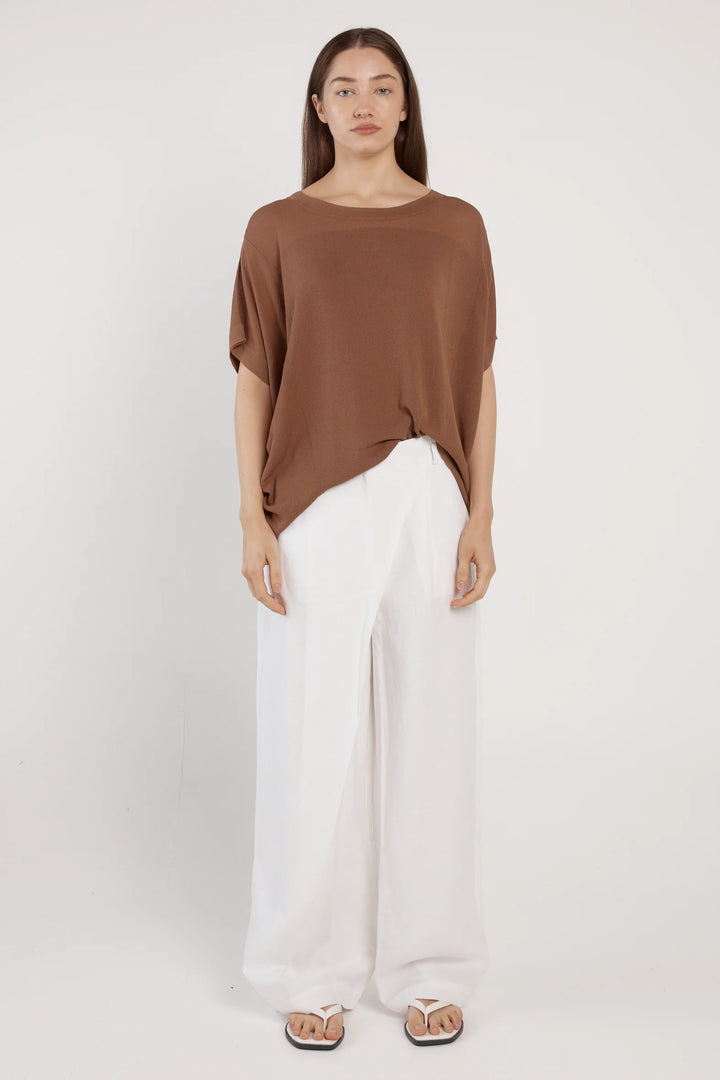 CINNAMON BROWN IRISES KNIT