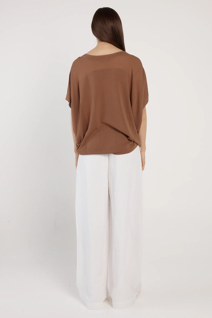 CINNAMON BROWN IRISES KNIT