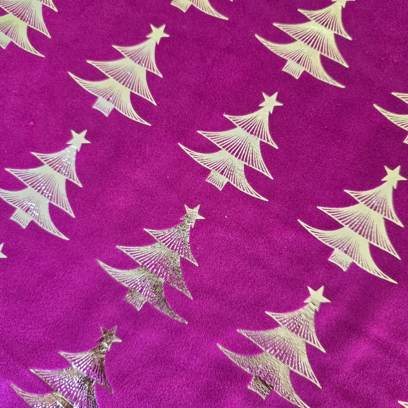 200cm Red Tree Table Runner Roll