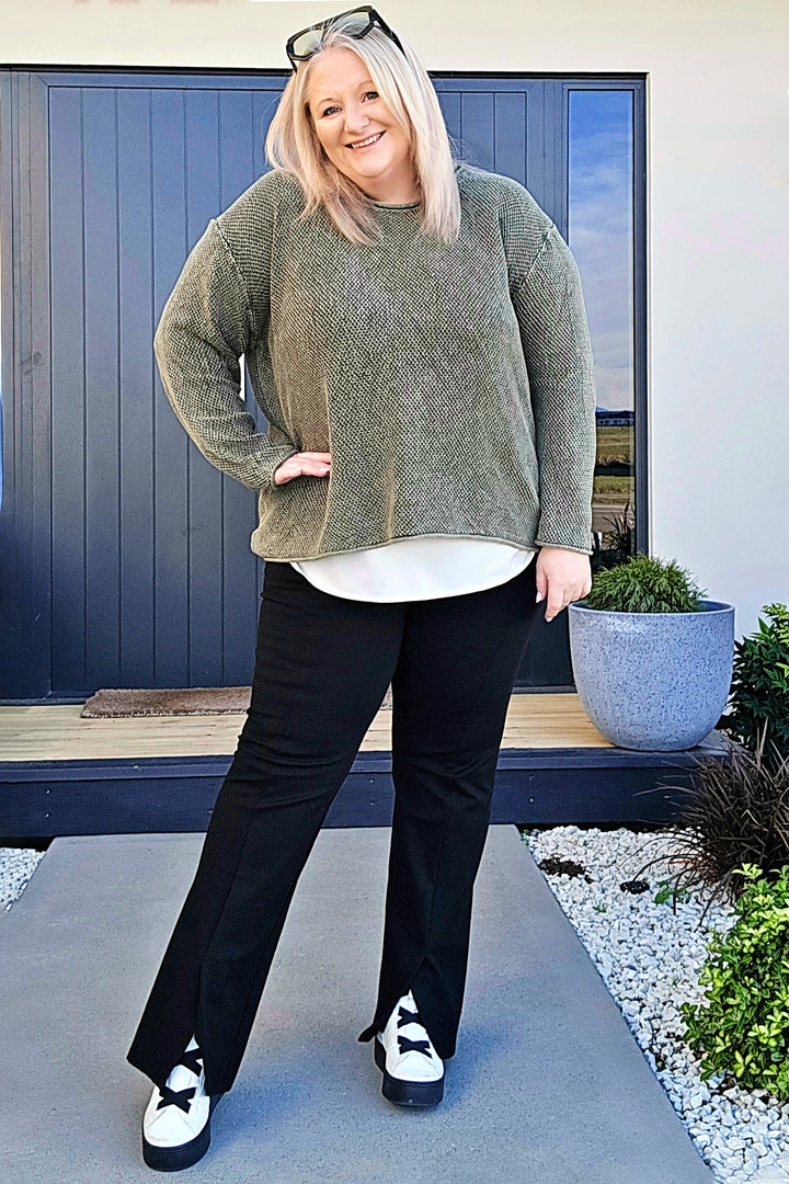 Eb & Ive Pampas Green Apache Jumper