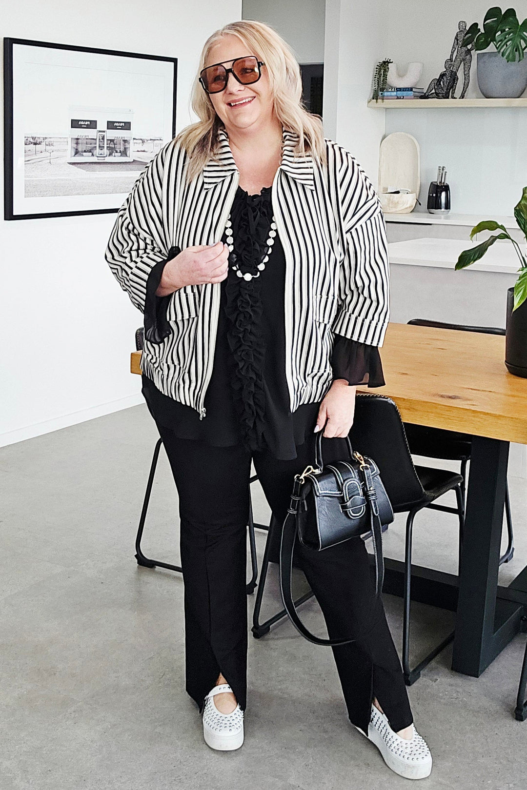 Sass Striped Rachel Jacket