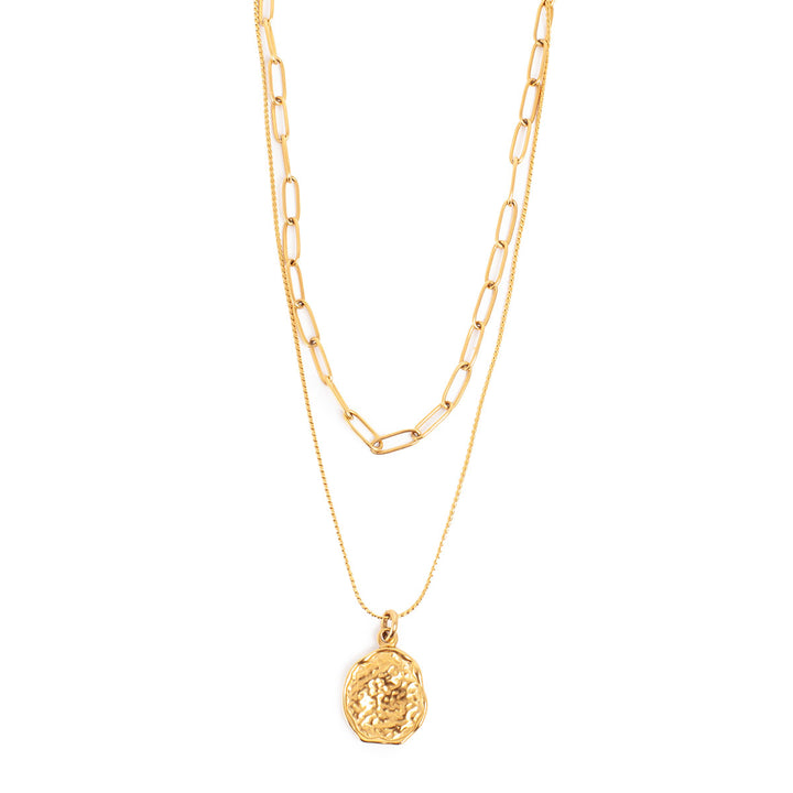 A&C Two Row Chain Necklace Gold
