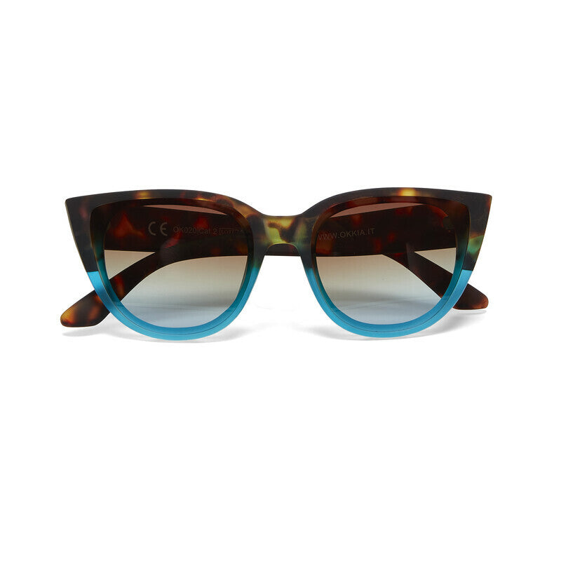 Okkia Silvia Havana Blue Sunglasses