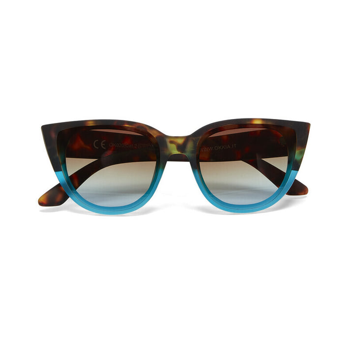 Okkia Silvia Havana Blue Sunglasses