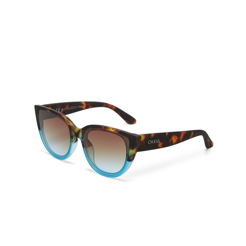 Okkia Silvia Havana Blue Sunglasses