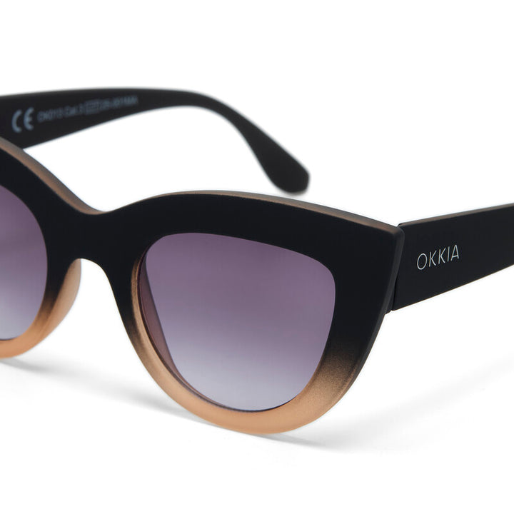 Okkia Claudia Black Rose Sunglasses