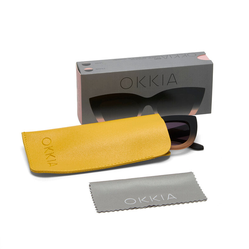Okkia Claudia Black Rose Sunglasses