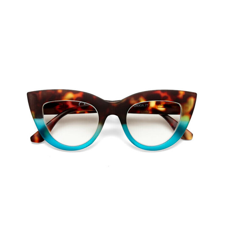 Okkia Havana Blue Claudia Reader Glasses