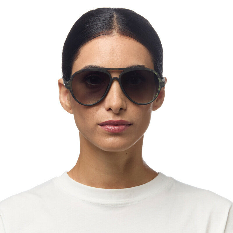 Okkia Allessio Kale Havana Aviator Sunglasses