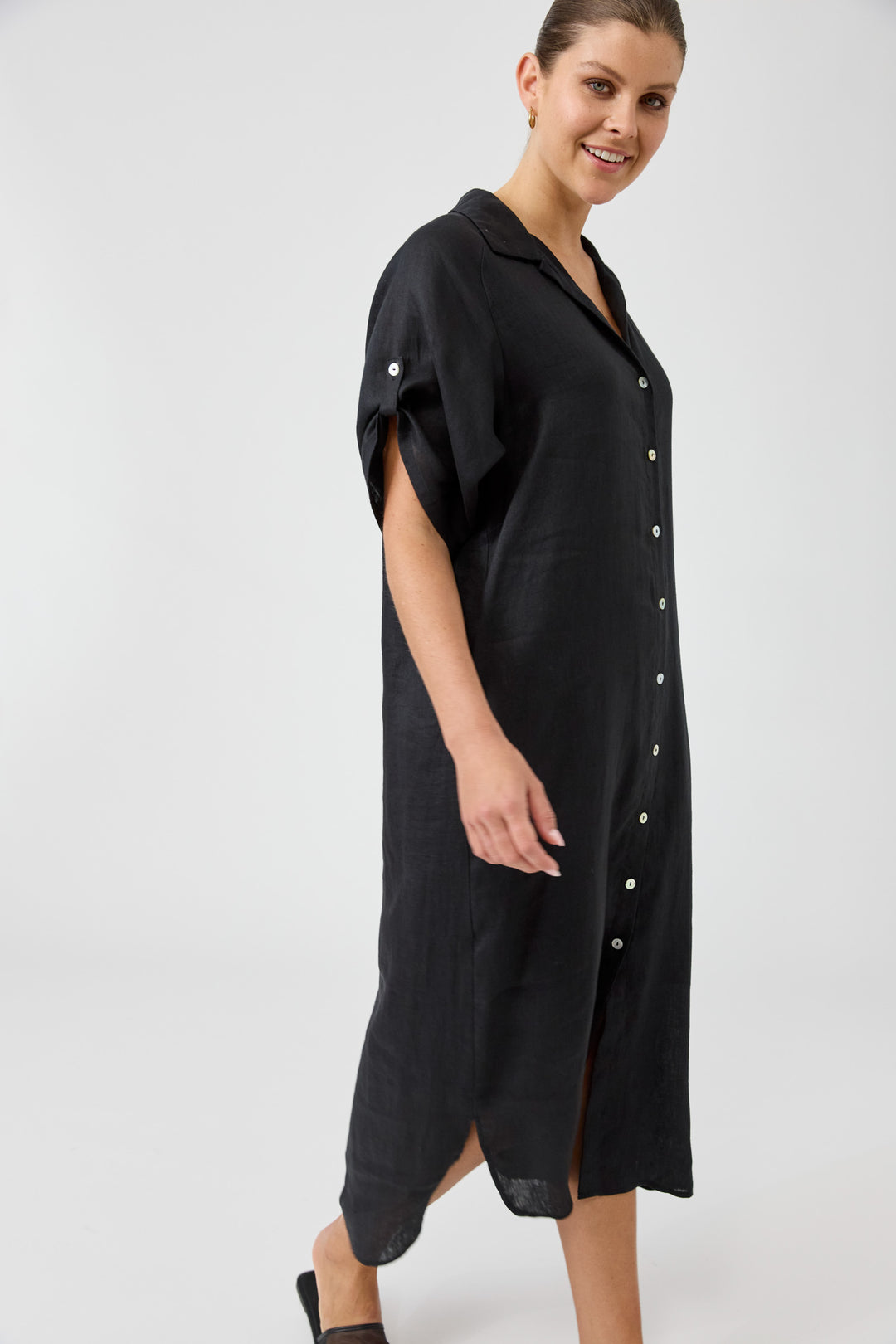 Eb & Ive Ebony Studio Shirt Dress