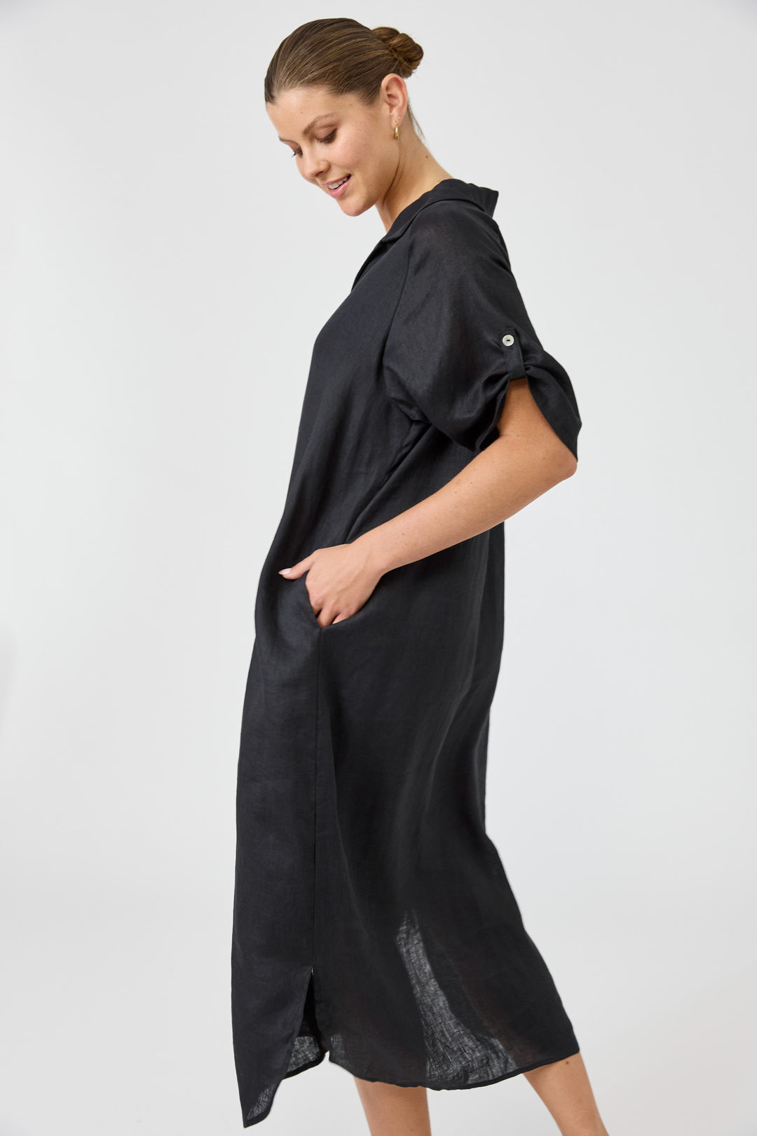 Eb & Ive Ebony Studio Shirt Dress
