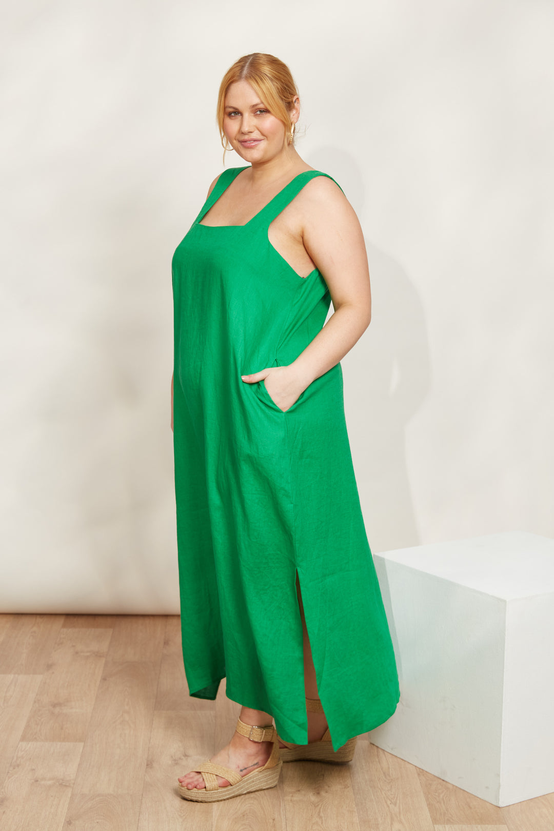 EMERALD HALCYON TANK DRESS