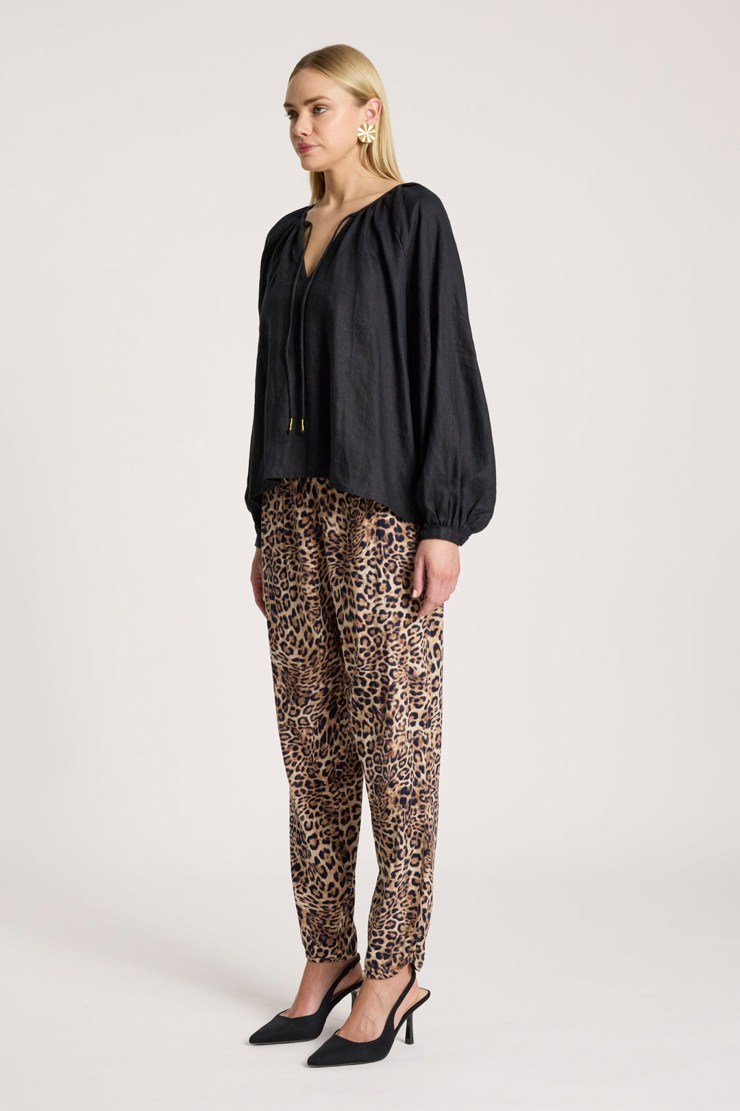 Eb & Ive Black Bajau Blouse