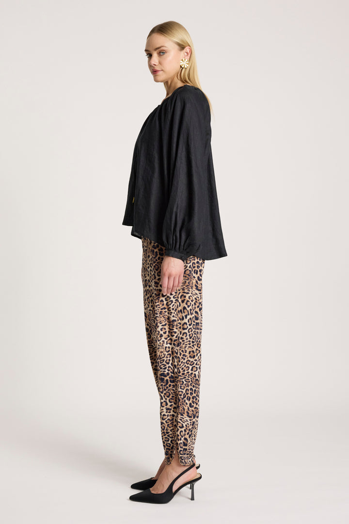 Eb & Ive Black Bajau Blouse