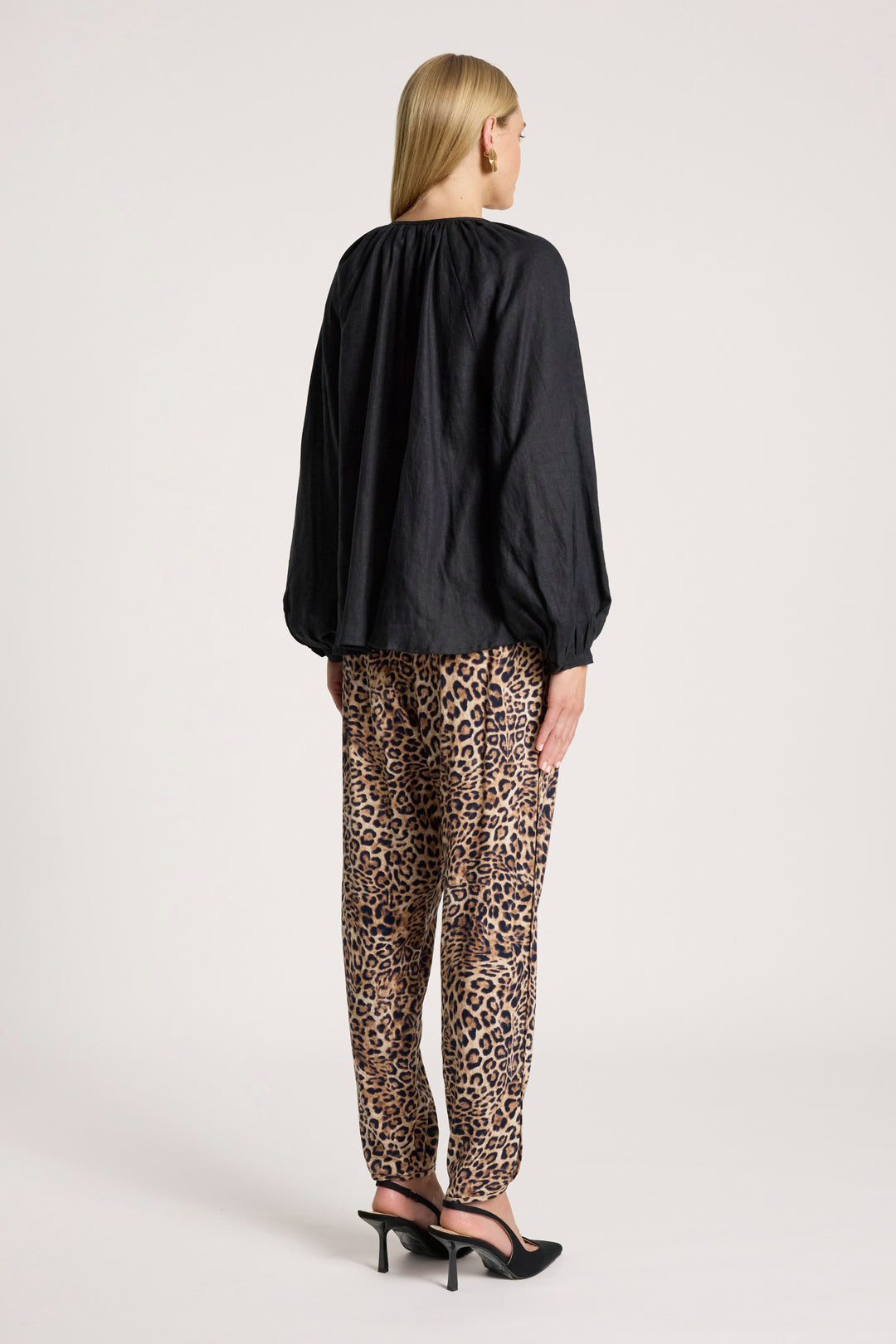 Eb & Ive Black Bajau Blouse