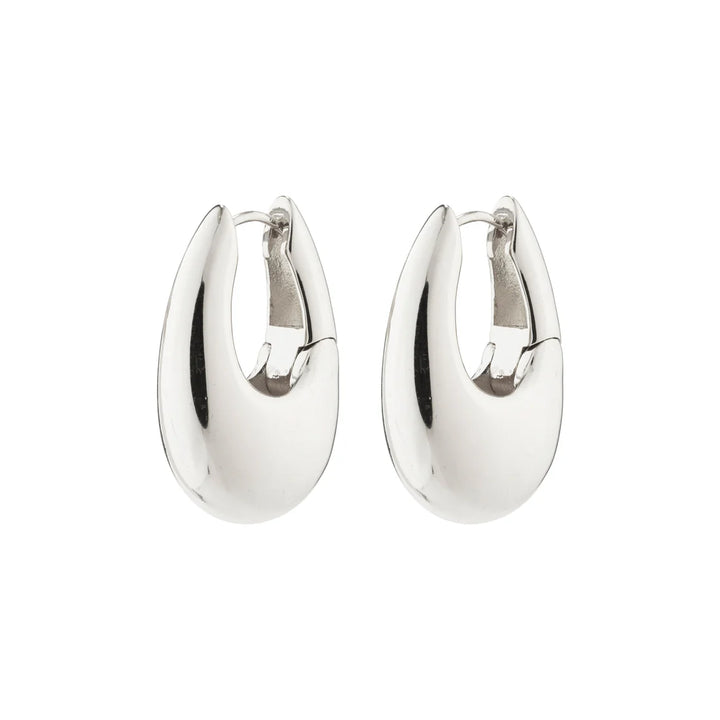 SILVER CHUNKY AUTUMN EARRINGS