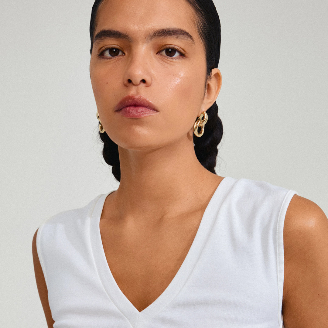 Pilgrim Gold Agni Earrings