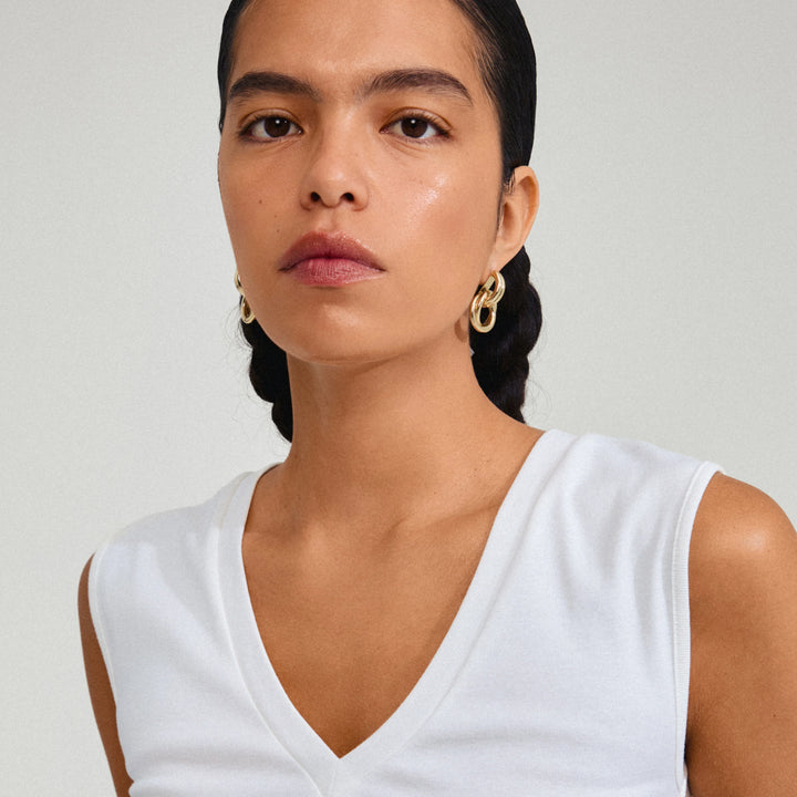 Pilgrim Gold Agni Earrings