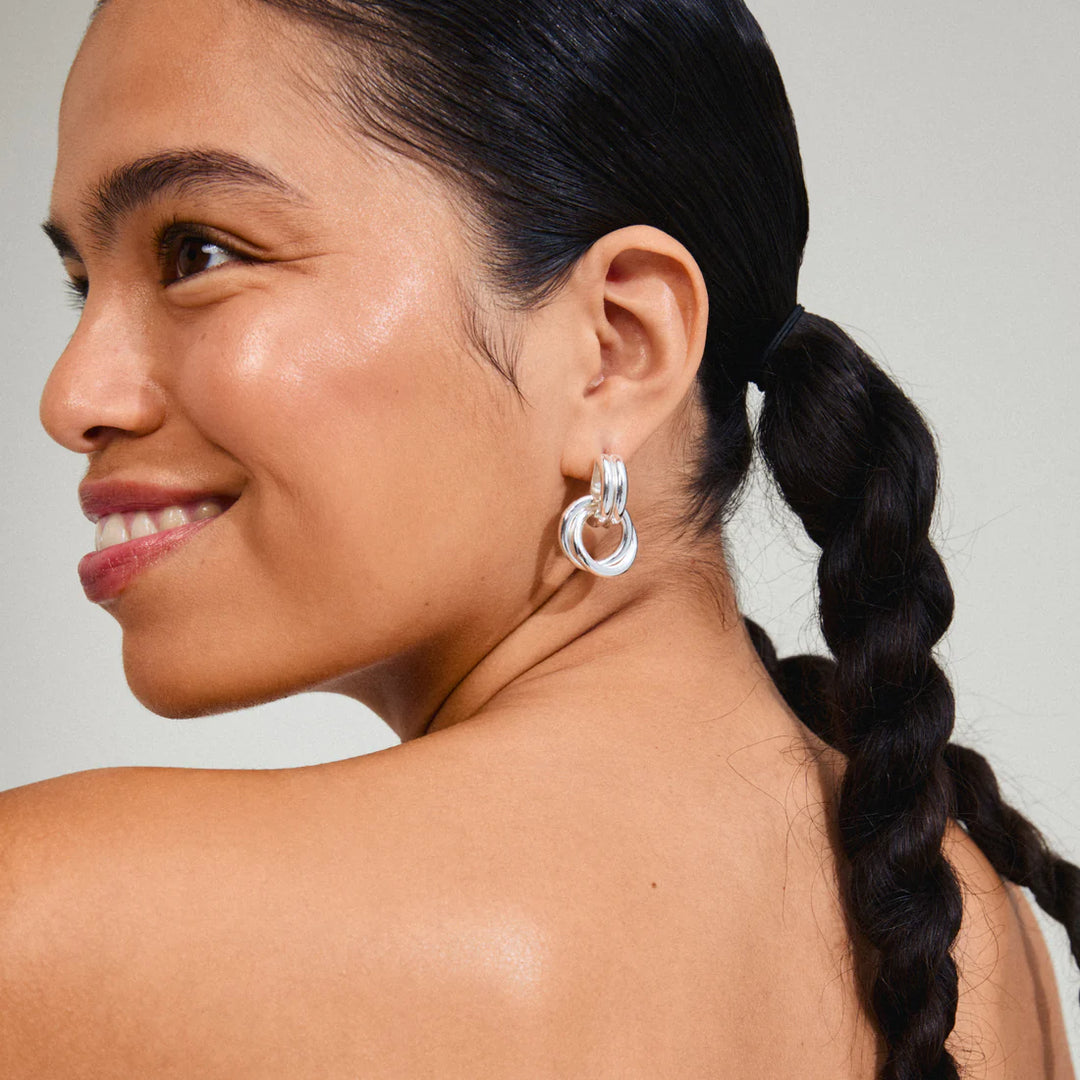 SILVER AGNI EARRINGS