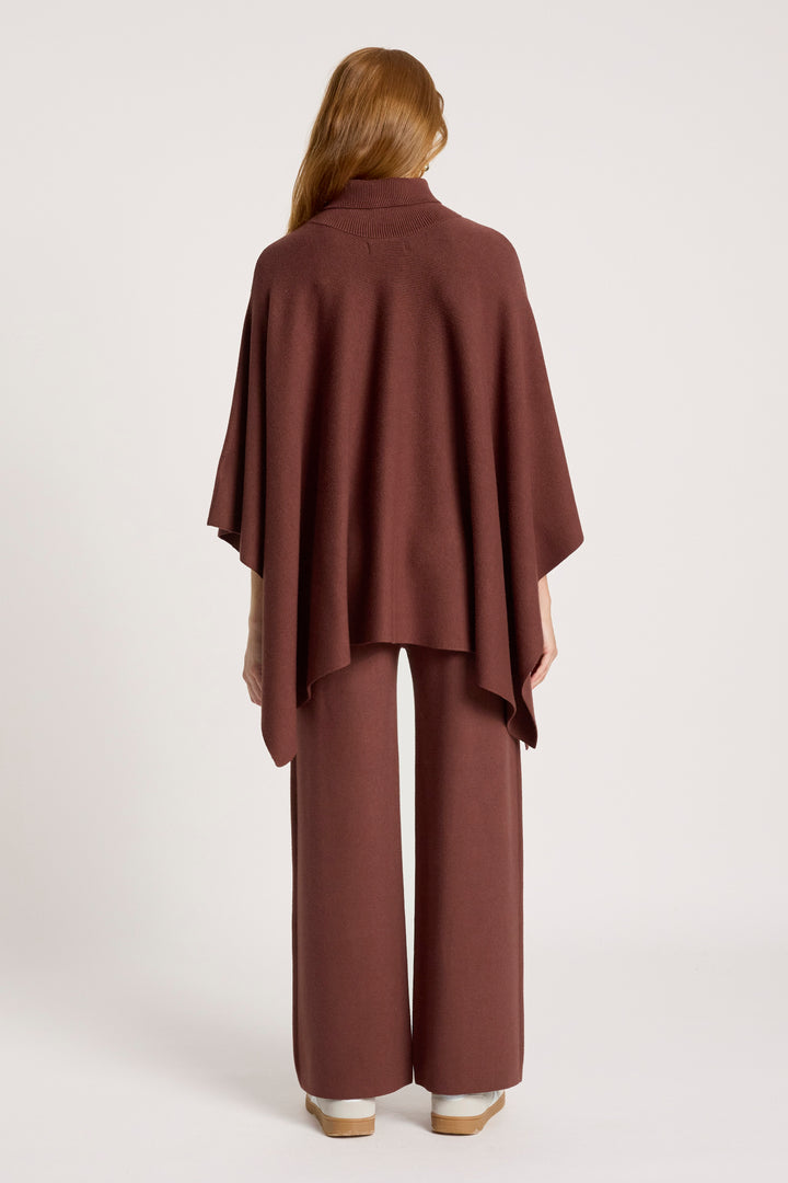 Eb & Ive Samira Mahogany Poncho