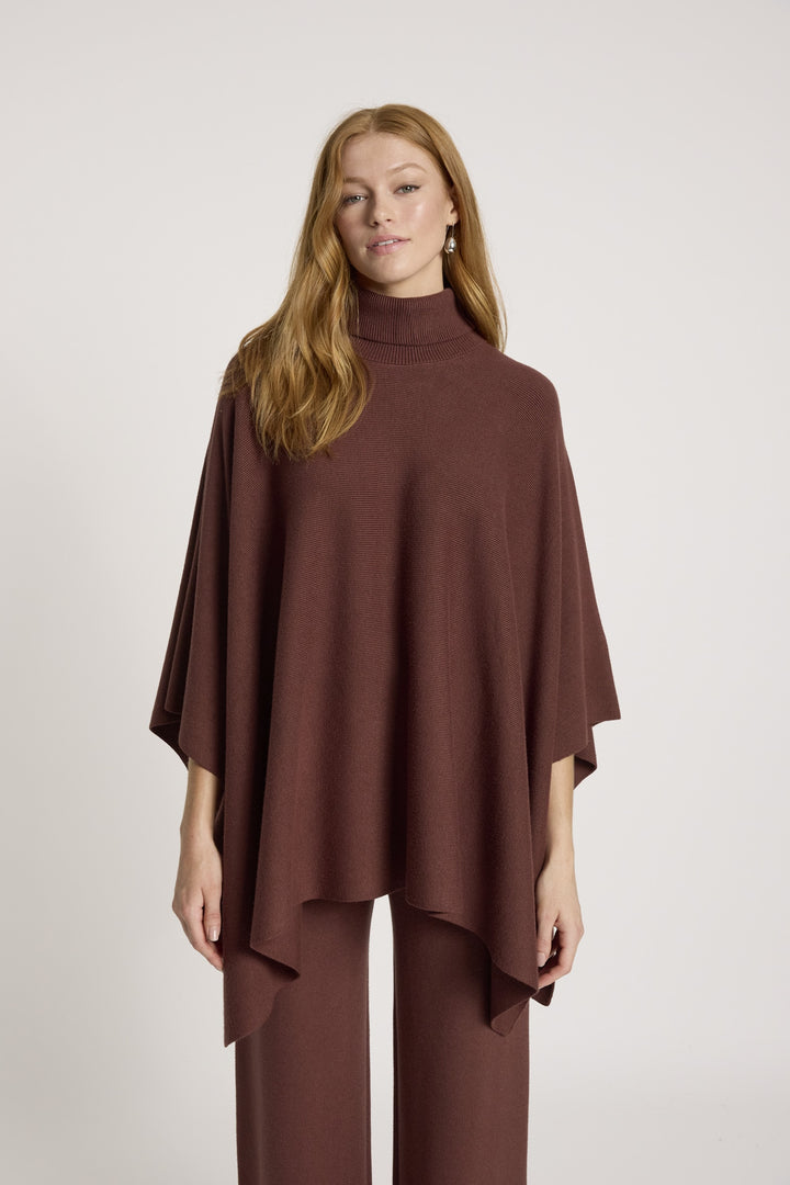 Eb & Ive Samira Mahogany Poncho