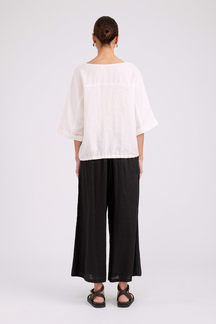 Eb & Ive White Button Top/Jacket