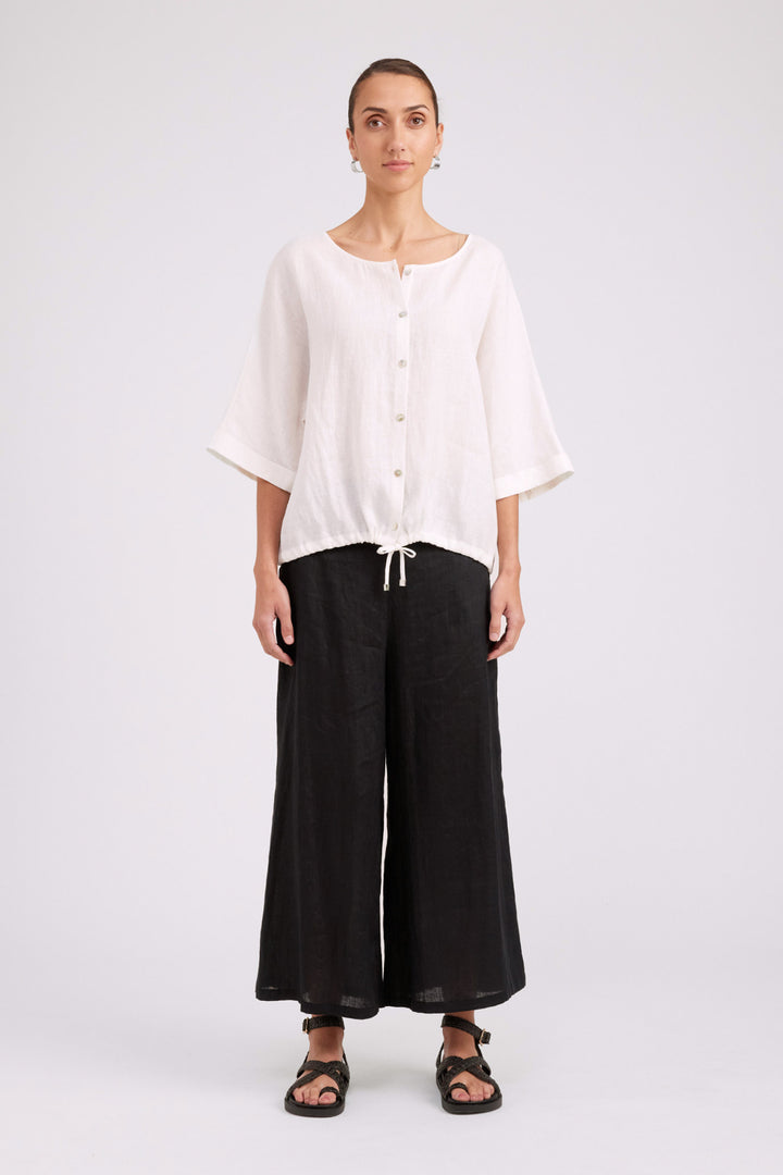 Eb & Ive White Button Top/Jacket