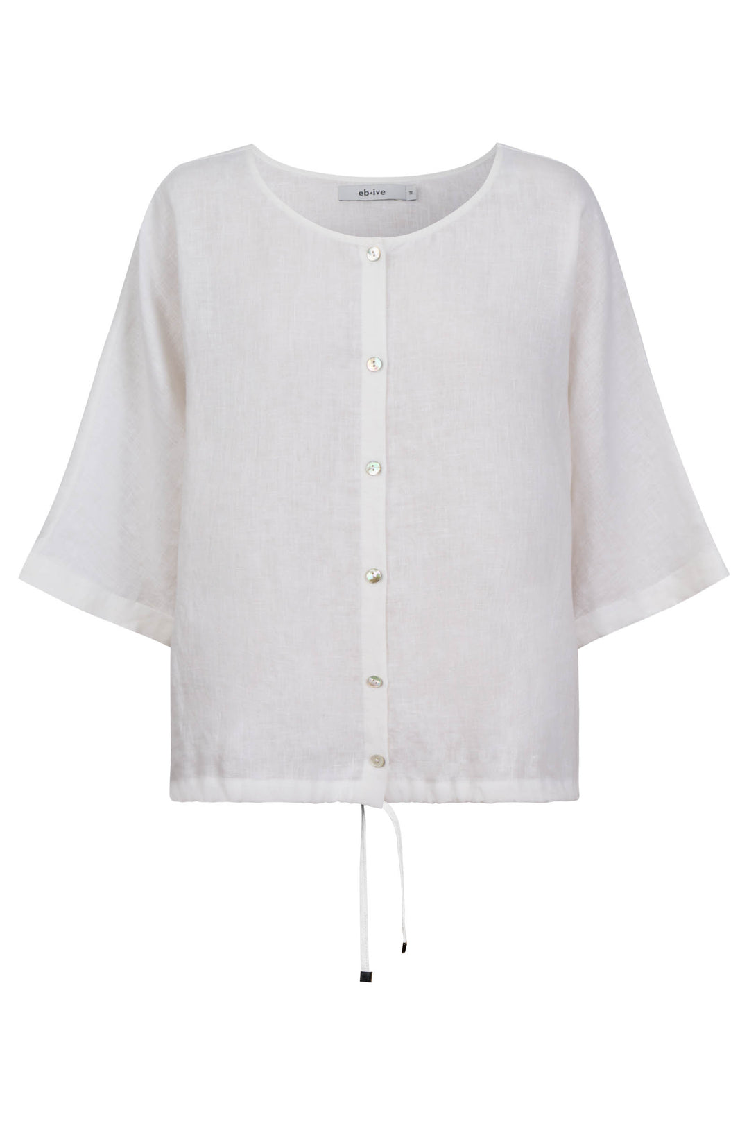 Eb & Ive White Button Top/Jacket