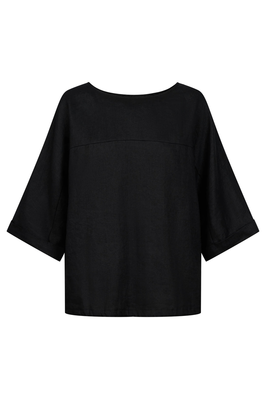 Eb & Ive Black Button Top/Jacket