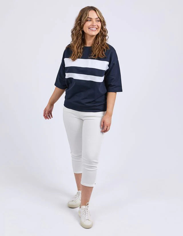 Elm Navy Nico Sweat Tee