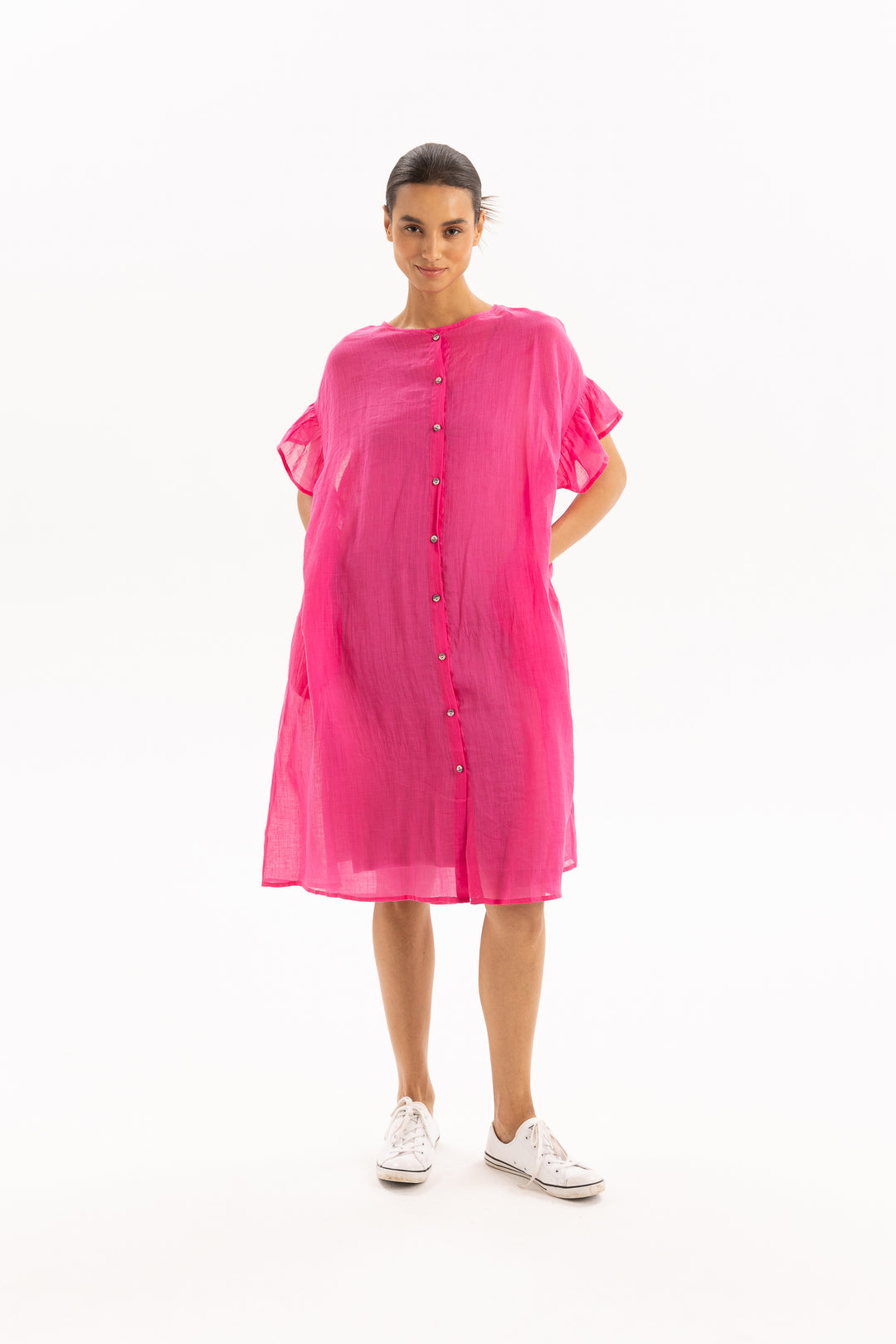 Two by Two Reversible Hot Pink Reina Dress