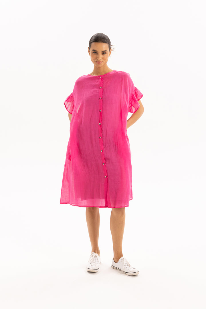 Two by Two Reversible Hot Pink Reina Dress