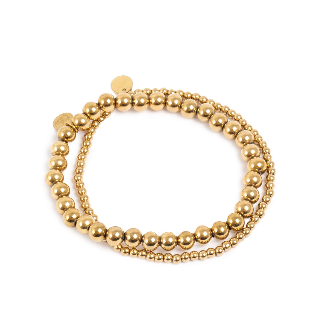 A&C Gold Bead Bracelet