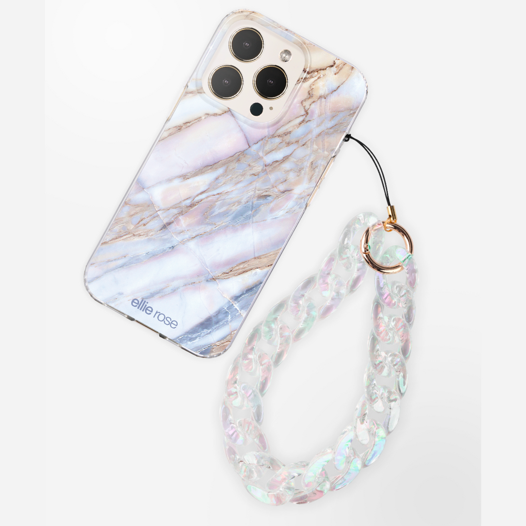 CLEAR HOLOGRAPHIC PHONE WRISTLET