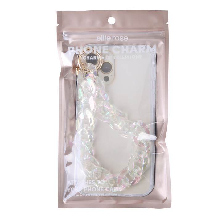 CLEAR HOLOGRAPHIC PHONE WRISTLET