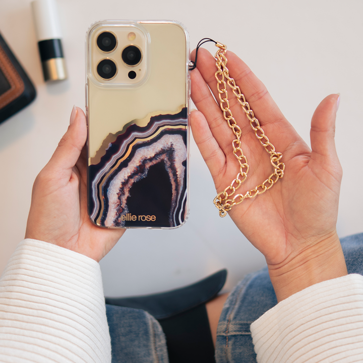 GOLD PHONE WRISTLET