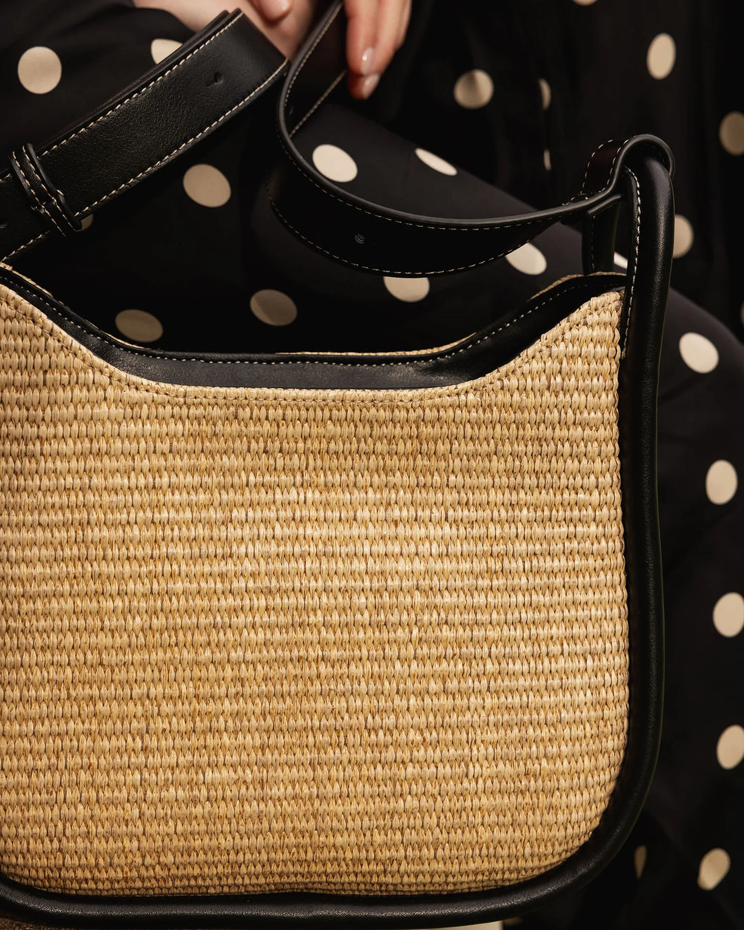 Louenhide Raffia Clare Shoulder Bag