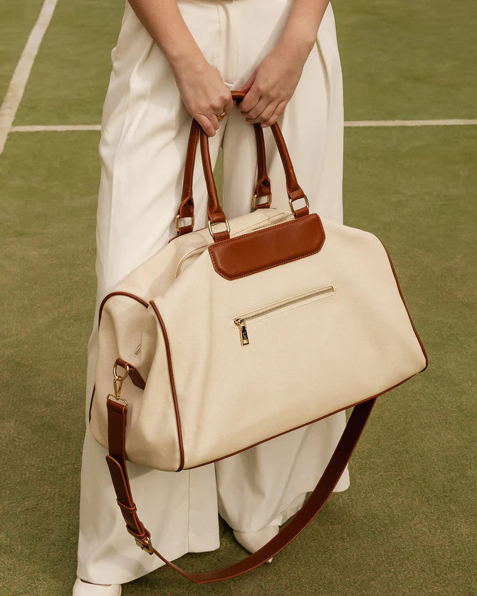 LouenhideTaylor Weekend Bag Canvas Tan