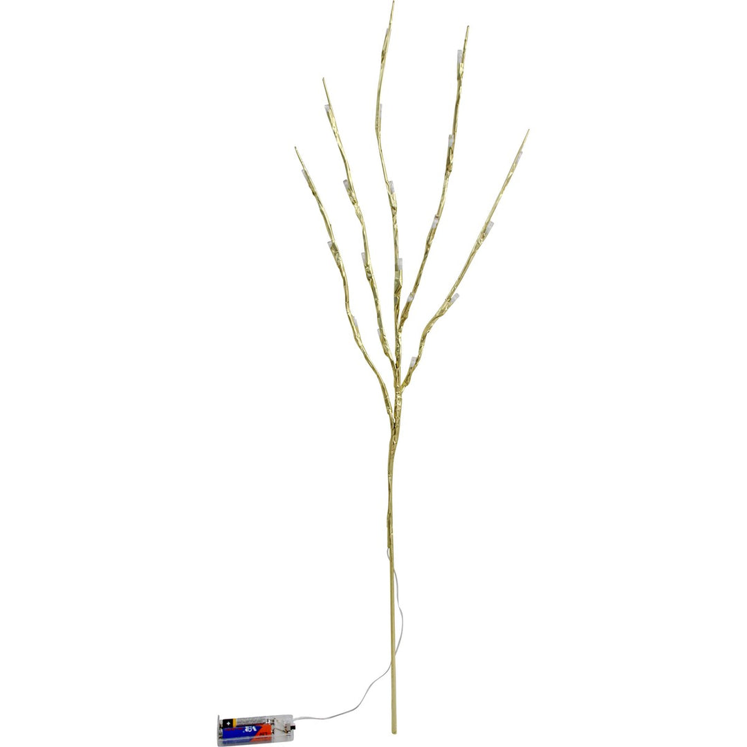 70cm Light Up Gold Branch Stem