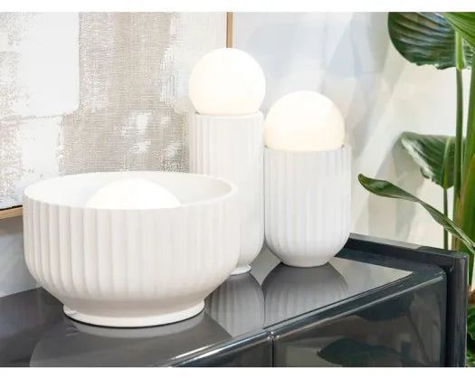 Small Ribba White Table Lamp