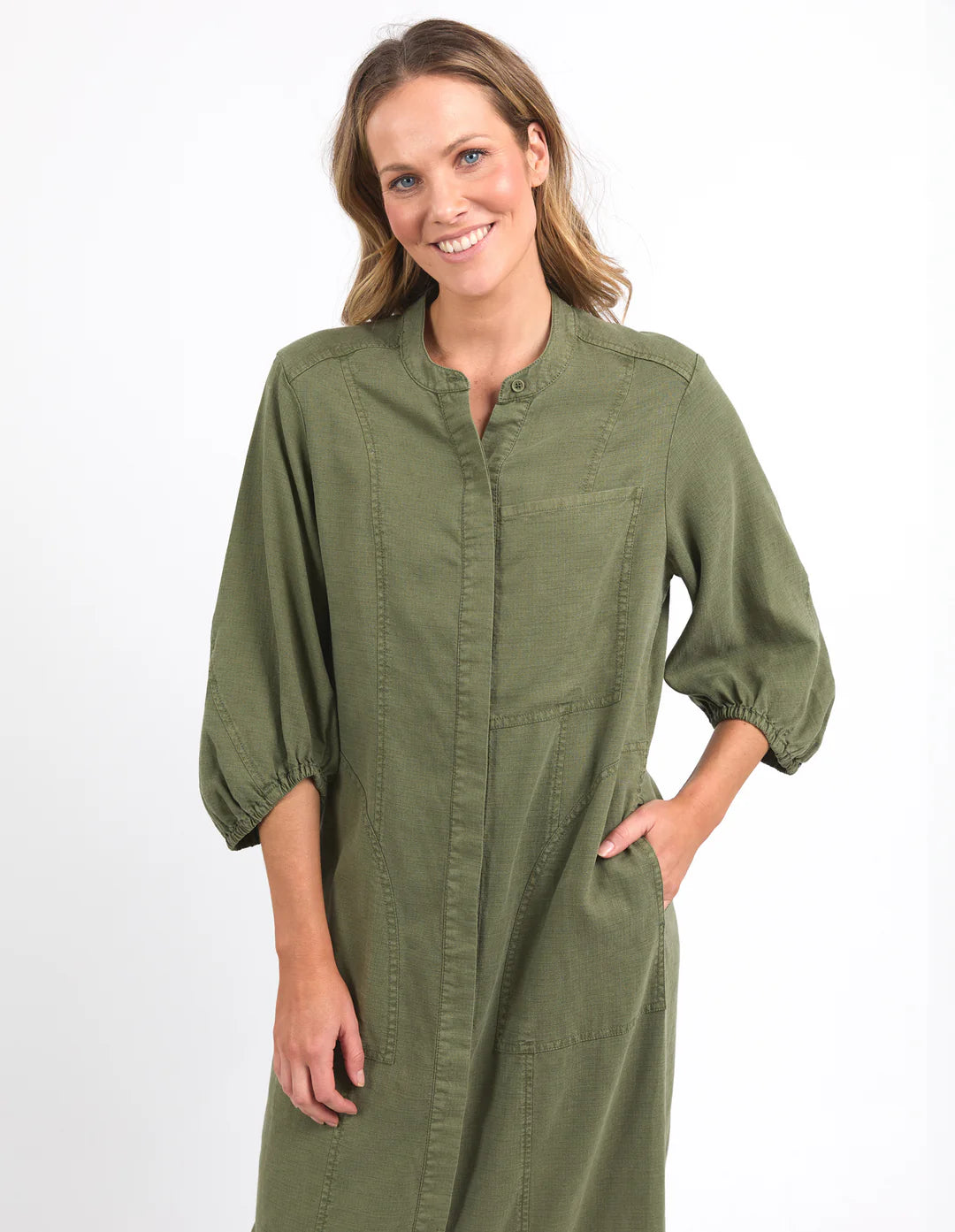 Elm Utility Dress Clover