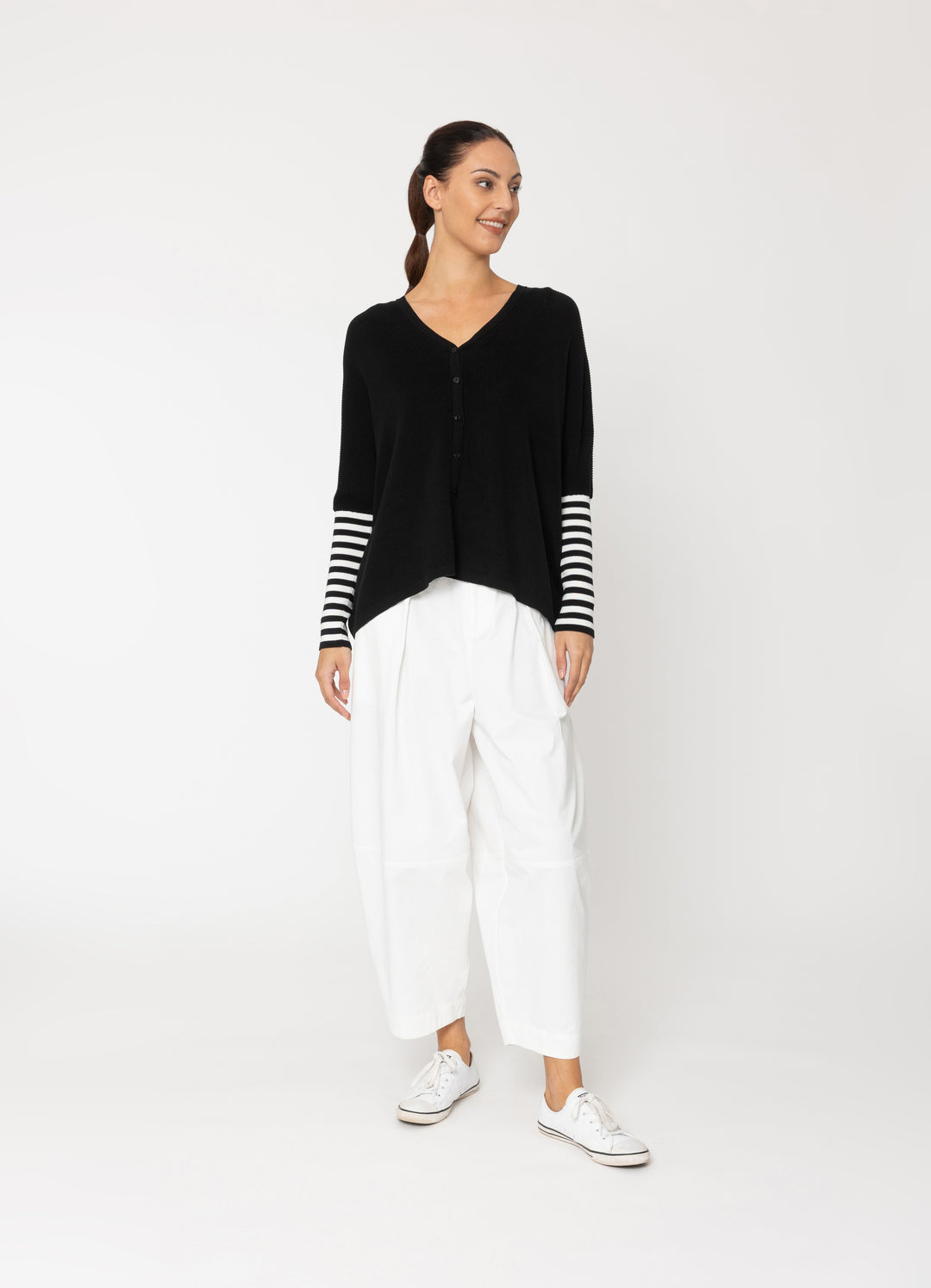 Two by Two Black Grace Cardigan