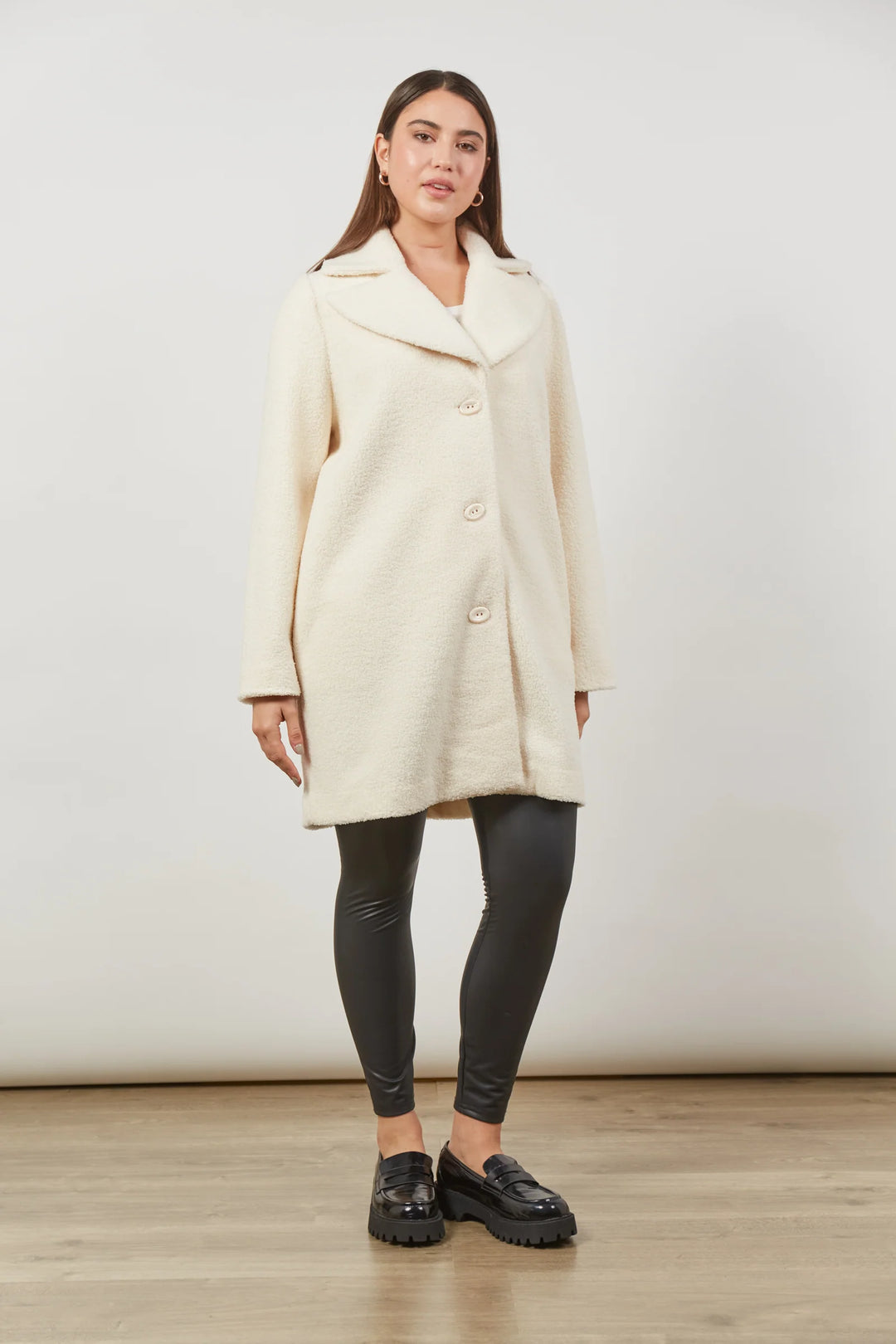 CREME ALLURE COAT - RAPT ONLINE